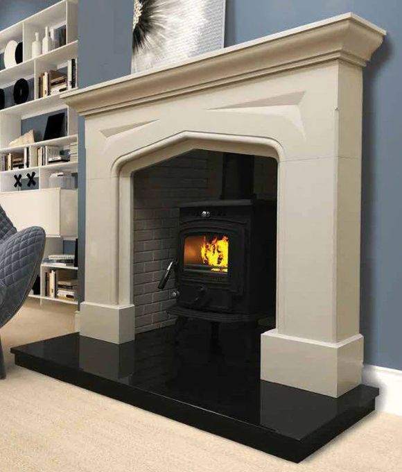 CARN 54 IVORY PEARL FIREPLACE