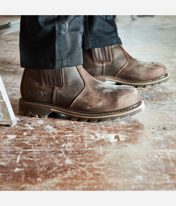V12 RAWHIDE BROWN SBP DEALER SAFETY BOOT