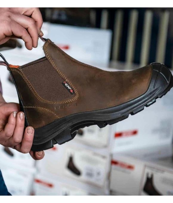 PERF PRO DEALER SAFETY BOOT BROWN