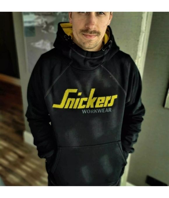 SNICKERS 2889 LOGO HOODIE BLACK