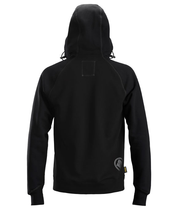 SNICKERS 2888 LOGO FULL ZIP HOODIE BLACK