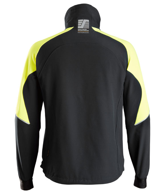 SNICKERS 8028 FLEXI WORK NEON JACKET BLACK/YELLOW