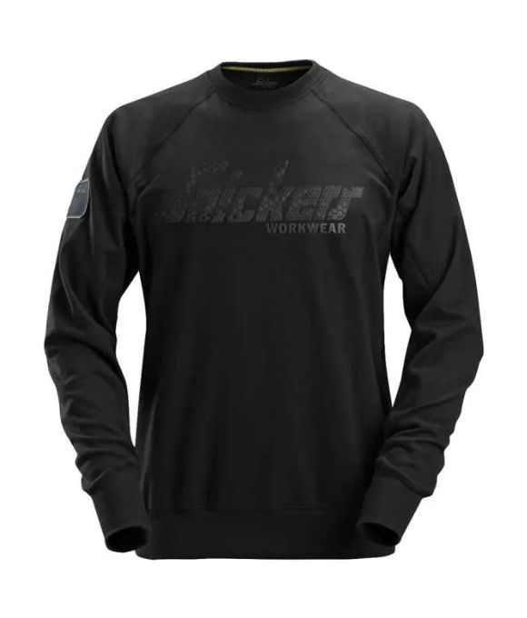 SNICKERS 2882 LOGO SWEATSHIRT BLACK