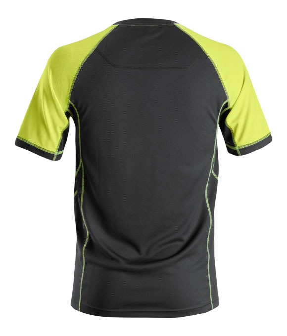 SNICKERS 2505 ALLROUND WORK NEON T SHIRT BLACK/NEON YELLOW