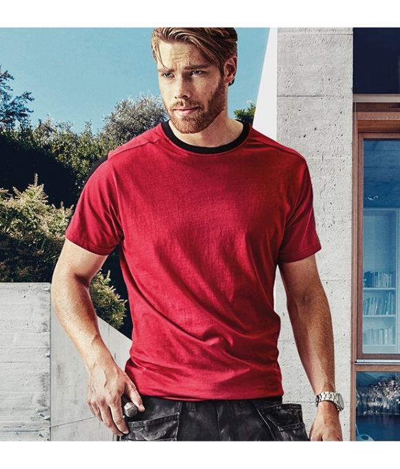 SNICKERS 2518 ALLROUND WORK T-SHIRT CHILLI RED/BLACK