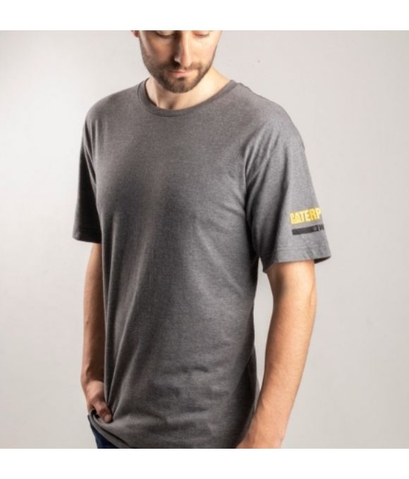 CAT ESSENTIALS T-SHIRT GREY