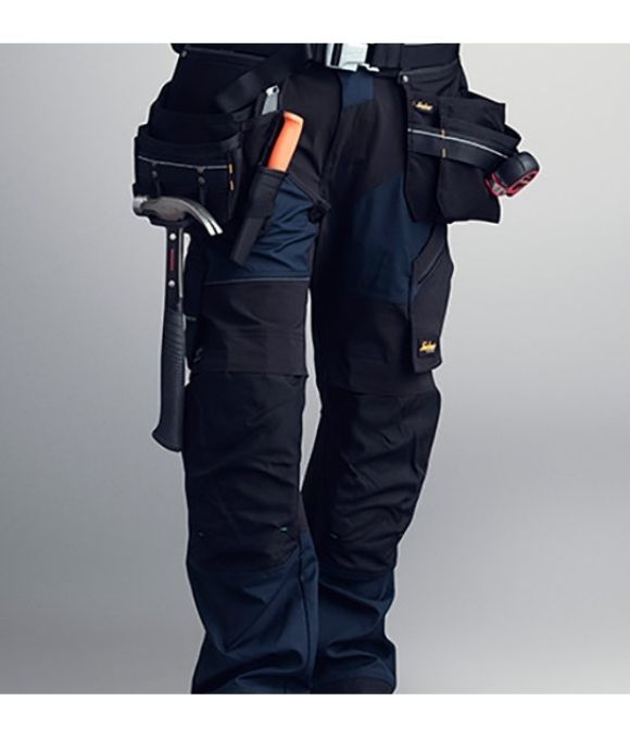 SNICKERS 6902 FLEXI WORK HOLSTER POCKET WORK TROUSERS NAVY/BLACK