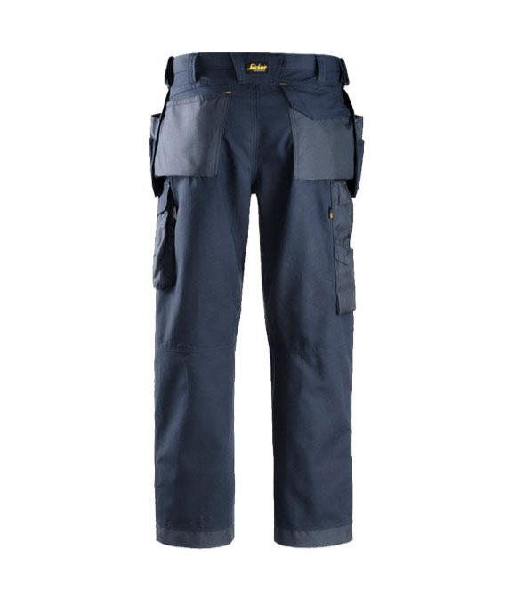 SNICKERS 3214 CANVAS CRAFTSMAN HOLSTER POCKET WORK TROUSERS NAVY