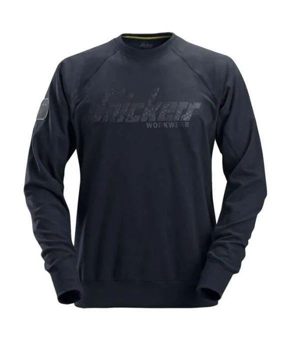 SNICKERS 2882 LOGO SWEATSHIRT NAVY