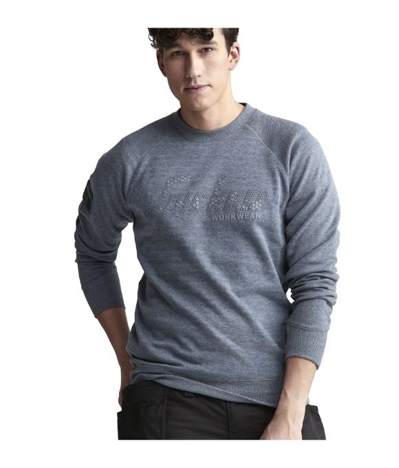 SNICKERS 2882 LOGO SWEATSHIRT DARK BLUE MELANGE
