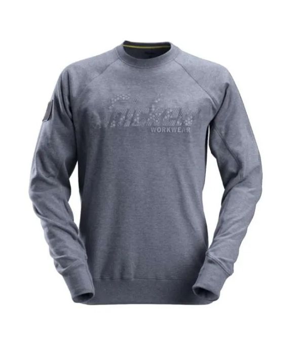 SNICKERS 2882 LOGO SWEATSHIRT DARK BLUE MELANGE