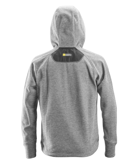 SNICKERS 8041 FLEXI WORK FLEECE HOODIE GREY/BLACK