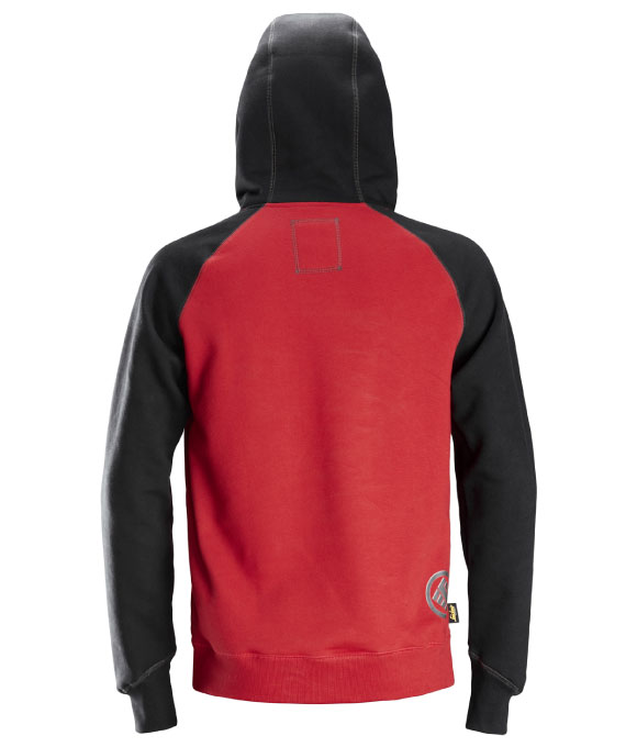 SNICKERS 2889 LOGO HOODIE CHILLI RED/BLACK