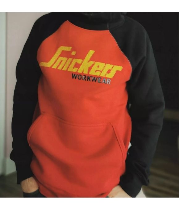 SNICKERS 2889 LOGO HOODIE CHILLI RED/BLACK