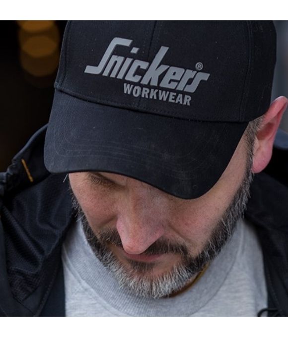 SNICKERS 9041 LOGO CAP NAVY/BLACK