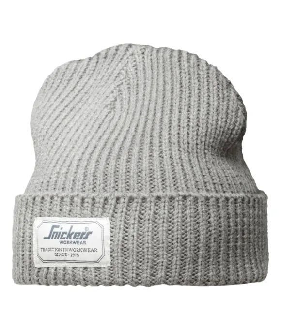 SNICKERS 9023 ALLROUND WORK FISHERMAN BEANIE GREY MELANGE