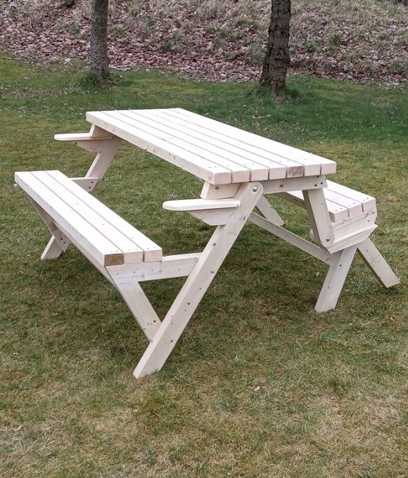 RAPH’S GARDEN TRANSFORMER BENCH TO PICNIC TABLE