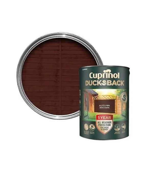 CUPRINOL DUCKS BACK AUTUMN BROWN 5LT