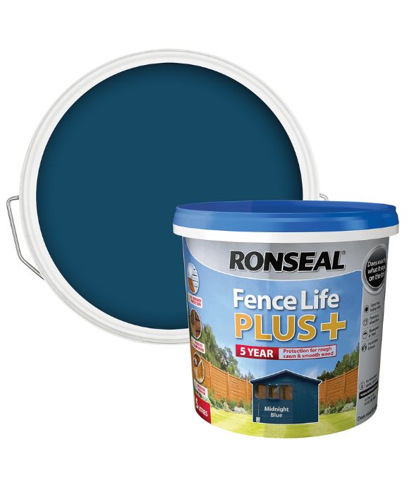 RONSEAL FENCE LIFE PLUS MIDNIGHT BLUE 5LT