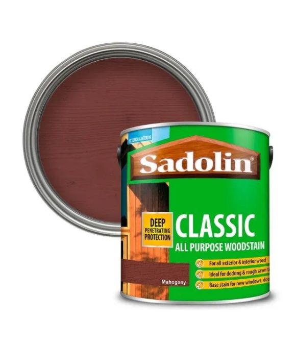 SADOLIN CLASSIC ALL PURPOSE WOODSTAIN MAHOGONY