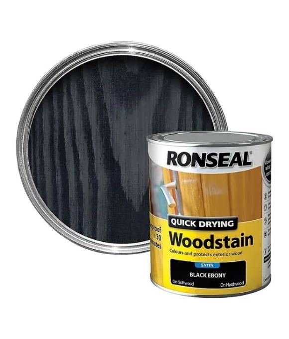RONSEAL 10 YEAR WOOD STAIN EBONY
