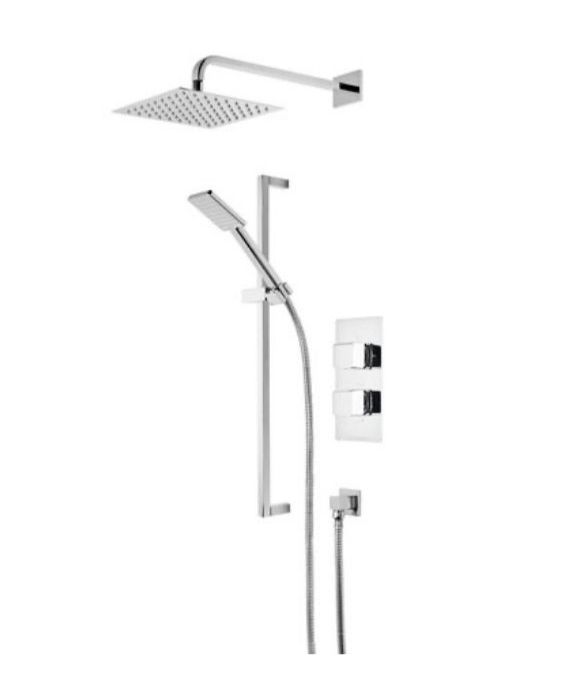 NODE DUAL FUNCTION SHOWER SYSTEM FIXED HEAD & RISER RAIL