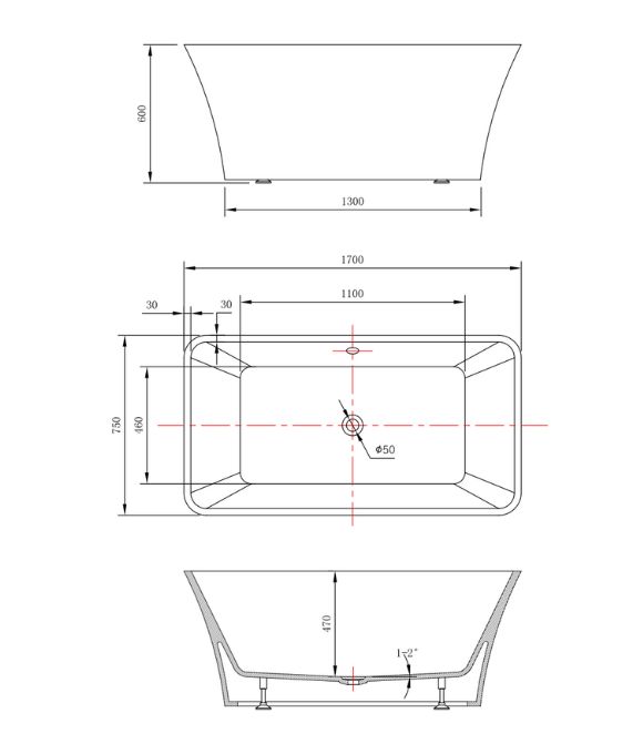 PHOENIX KONNEX FREESTANDING BATH 