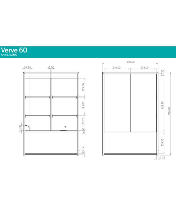 VERVE 60 CABINET MIRROR