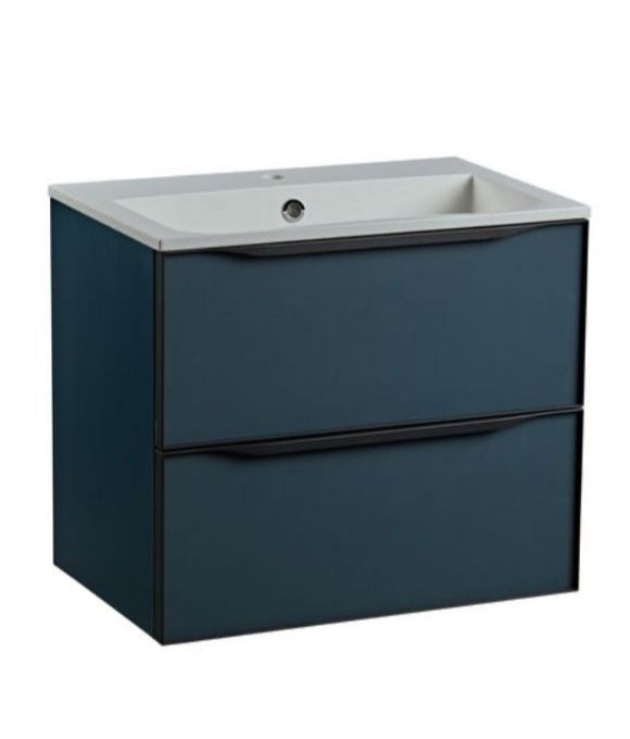 FRAME 600 WALL MOUNTED BASIN UNIT DERWENT BLUE