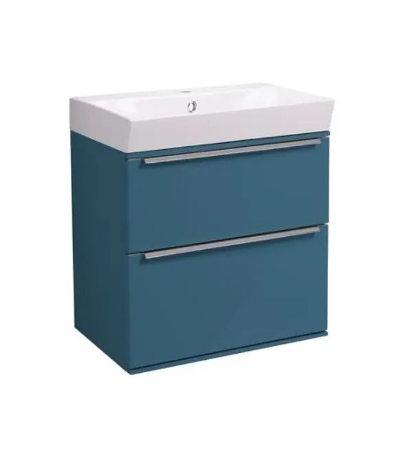 SCHEME 500 WALL MOUNTED BASIN UNIT DERWENT BLUE