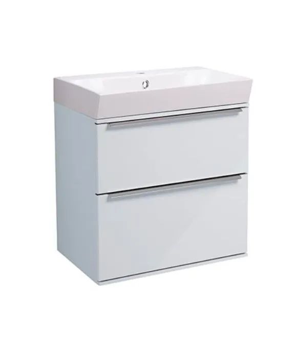 SCHEME 500 WALL MOUNTED BASIN UNIT LIGHT GREY