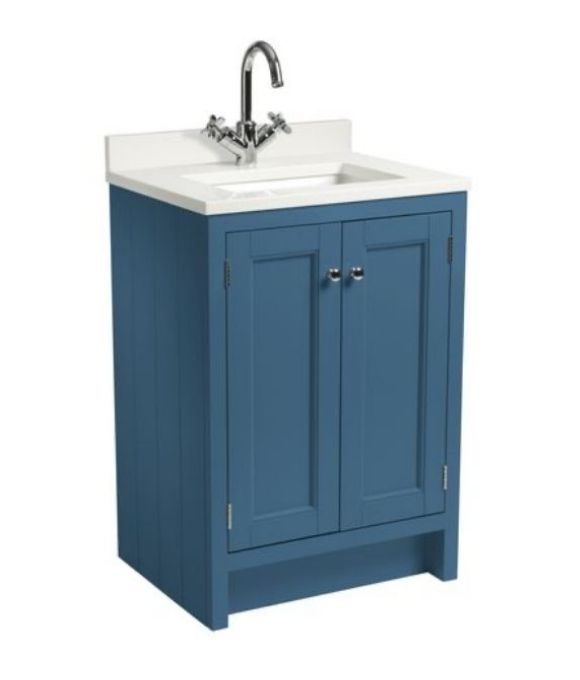 HAMPTON 600 UNDERSLUNG BASIN UNIT DERWENT BLUE 