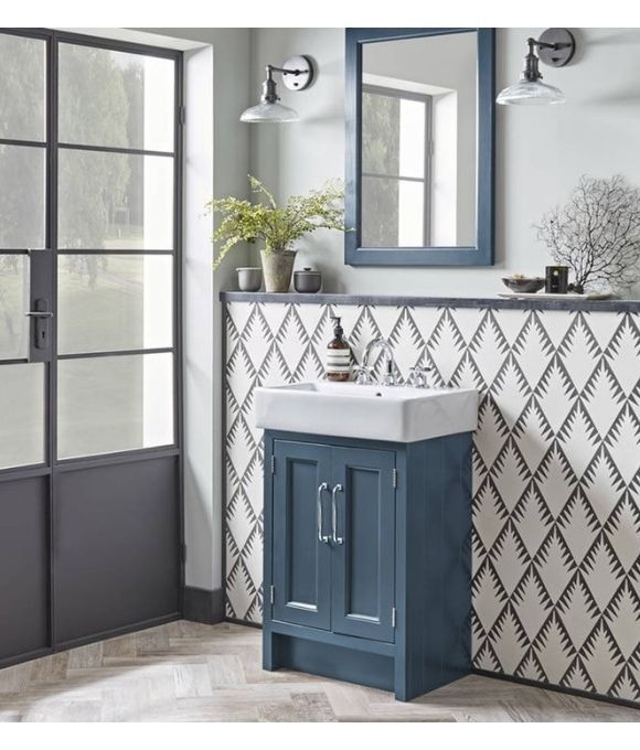 HAMPTON 600 UNDERSLUNG BASIN UNIT DERWENT BLUE 