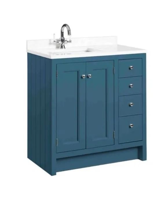 HAMPTON 800 UNDERSLUNG BASIN UNIT DERWENT BLUE 