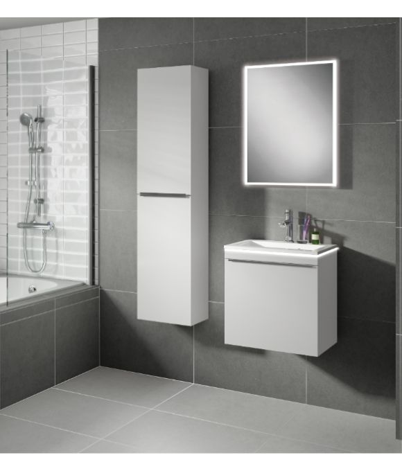 HIB PRIMA 60 WALL HUNG BATHROOM UNIT WHITE