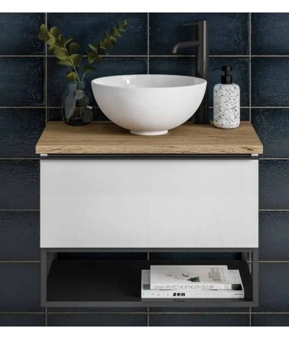 HIB AEON 60 WASH BASIN UNIT GLOSS WHITE 