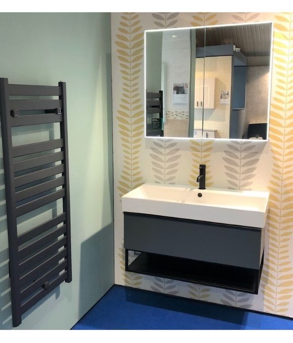 HIB AEON WASH 60 BASIN UNIT MATT ANTHRACITE