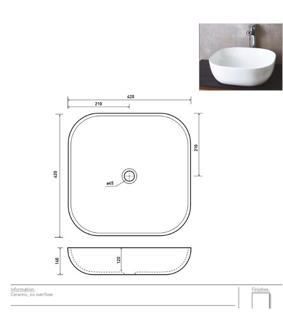 CAVAZZO ROUND COUNTER TOP BASIN