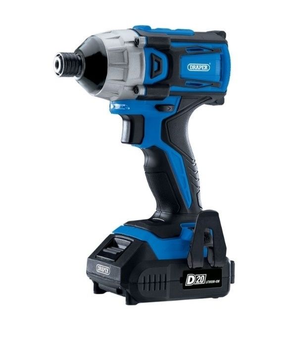 D20 20V BRUSHLESS IMPACT DRIVER 1/4” 2X2.0AH BATTERIES AND CHARGER