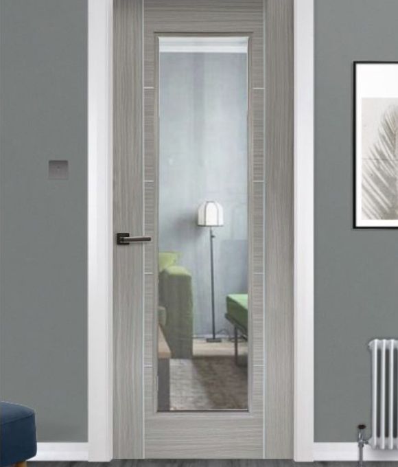 LIGHT GREY LAMINATE 5 LADDER 1 LITE 40MM