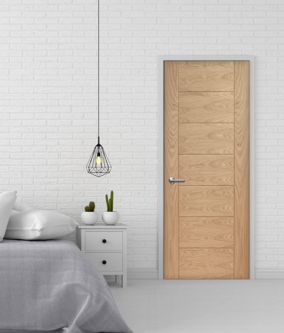 WHITE OAK PALERMO FIRE DOOR 44MM