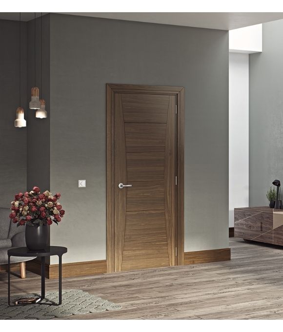 PRE-FINISHED WALNUT HP18 FIRE DOOR 44MM