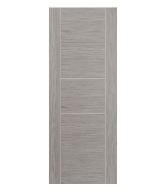 LIGHT GREY LAMINATE 5 LADDER FIRE DOOR 44MM