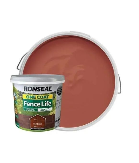RONSEAL ONE COAT FENCE LIFE RED CEDAR 5LT