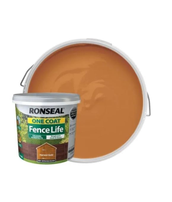 RONSEAL ONE COAT FENCE LIFE HARVEST GOLD 5LT