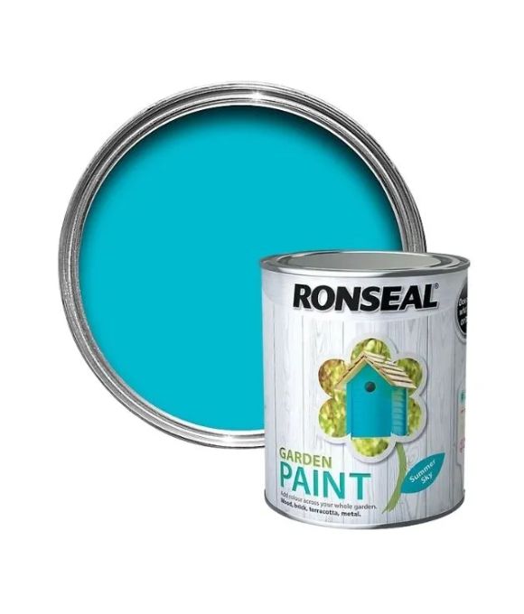 RONSEAL GARDEN PAINT SUMMER SKY 750ML