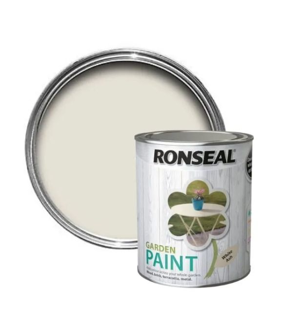 RONSEAL GARDEN PAINT WHITE ASH 750ML