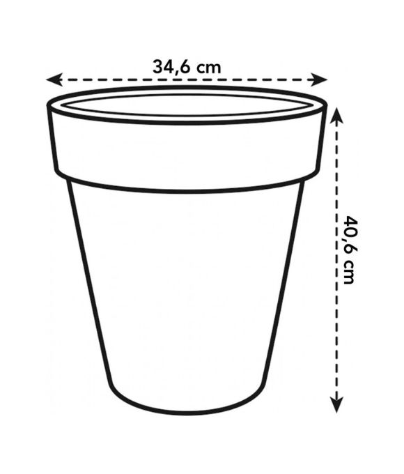 ELHO GB TOP PLANTER 40 LIVING BLACK 