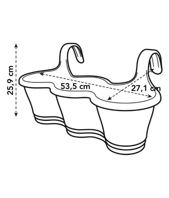 ELHO CORSICA EASY HANGER TRIO VINTAGE BLUE