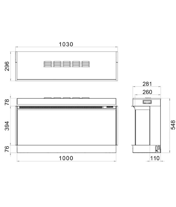 SOLUS ELECTRIC FIRE VS100 2KW